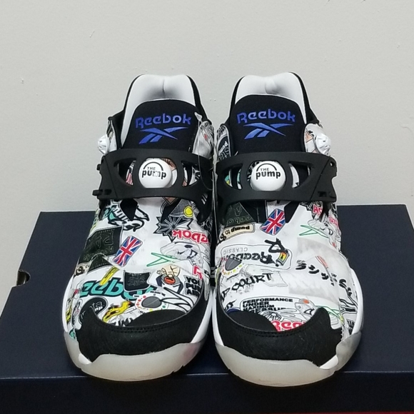 Reebok Pump Court Shoes w Graffiti Inspired Print Men’s size 9.5 main image 9